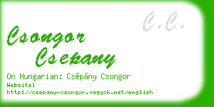 csongor csepany business card