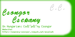 csongor csepany business card